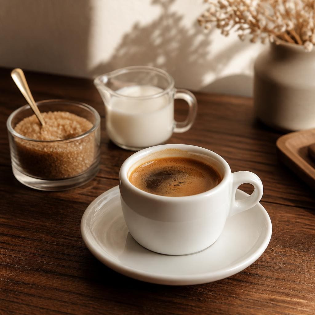 Espresso Te Sate dengan rasa kopi pekat dan aroma kuat